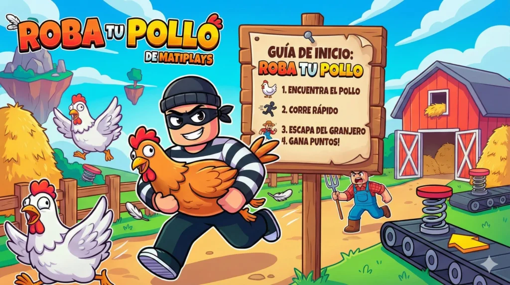 Guia inicial Roba tu pollo en Roblox